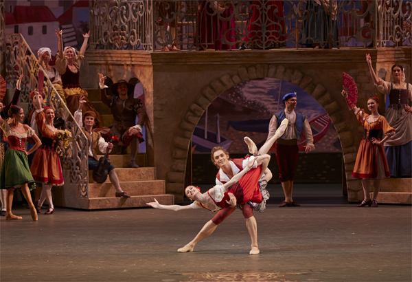 As Basilio in Don Quixote. Svetlana Zakharova as Kitri.Photo by Svetlana Postoenko.