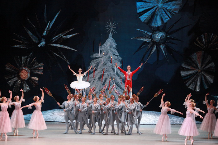 Kristina Kretova as Marie.<br/>Semyon Chudin as Nutcracker-Prince.<br/>Photo by Damir Yusupov.