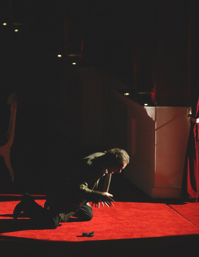 Scene VII.<br />Mariusz Kwiecien as  Onegin.<br />Photo by Damir Yusupov.