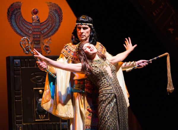 As Tolomeo, King of Egypt in Giulio Cesare and Cleopatra. Tatiana Fedotova as Cleopatra.  Photo by Vladimir Mayorov.