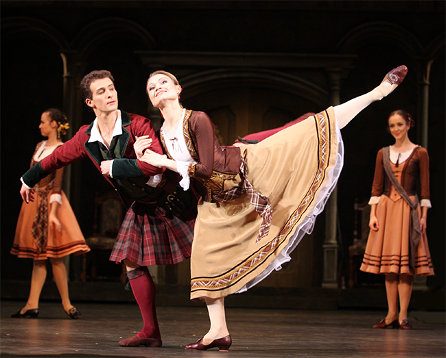 As Effie in La Sylphide. Yan Godovsky as James. Photo by Elena Fetisova.