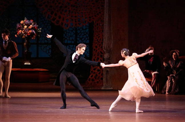 In the title part in Onegin. MariaVinogradova as Olga. Photo by Damir Yusupov.