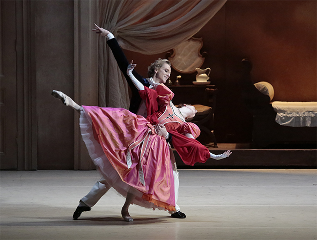 As Florine in Lost Illusions. David Hallberg as Lucien. Photo by Damir Yusupov.