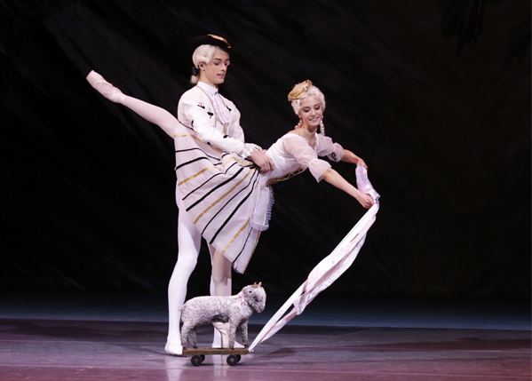 As French Doll in Nutcracker. Opposite David Motta Soares. Photo by Damir Yusupov.