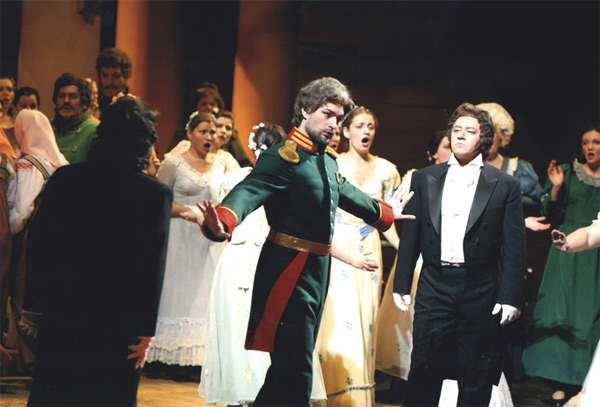 As Company Commander in Eugene Onegin. Sergei Murzaev as Onegin.Photo by Damir Yusupov.