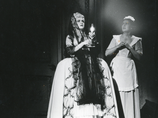 As Liza in The Queen of Spades.Photo from the Bolshoi Theatre museum.