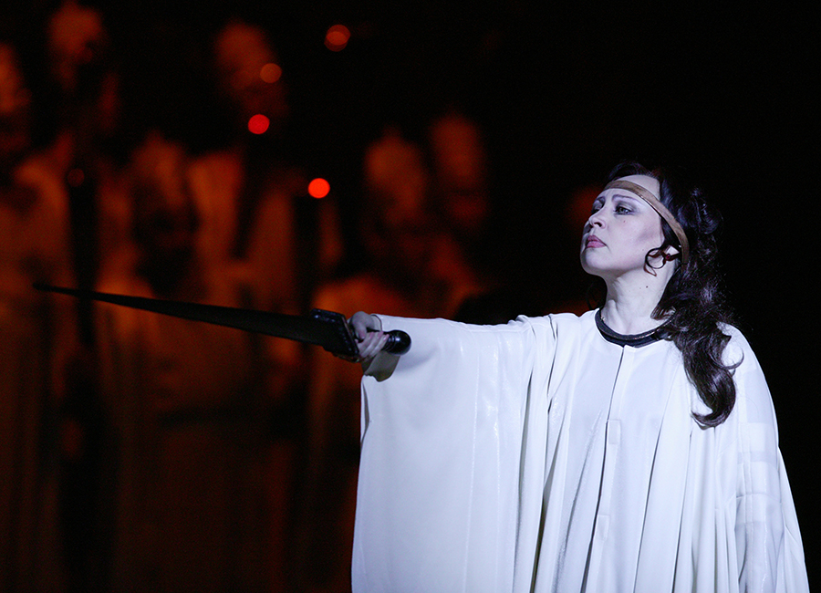 As Fenena in Nabucco. Photo by Damir Yusupov.