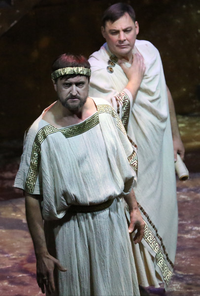 As Helvidius in Servilia. Roman Shevchuk as Paconius. Photo by Vladimir Mayorov.