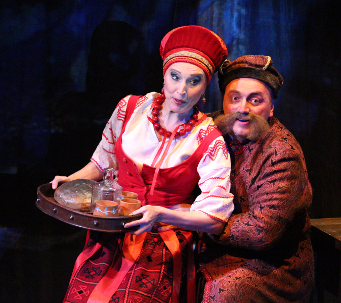 As Pan Golova in Cherevichki. Olga Berezanskaya   as Solokha. Photo by Vladimir Mayorov.