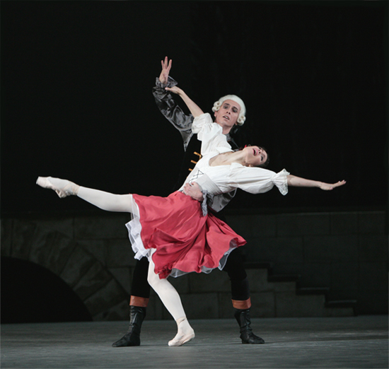 Maria Alexandrova as Jeanne.<br />Vladimir Neporozhny as Marquis Costa de Beauregard.<br />Photo by Damir Yusupov.