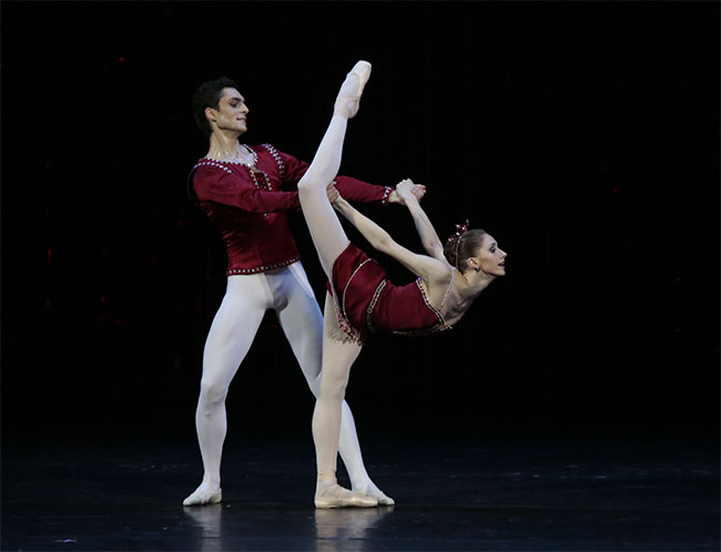 In the leading part in Rubies. Opposite Artur Mkrtchyan. Photo by Damir Yusupov.