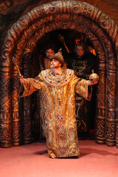 Mikhail Kazakov as Boris Godunov.<br/>Photo by Damir Yusupov.