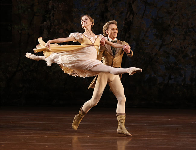 As Olga in Onegin. Dmitri Gudanov as Lensky.Photo by Damir Yusupov.