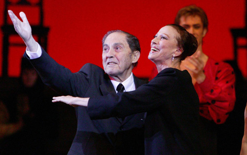 Choreographer of the ballet Alberto Alonso and Maya Plisetskaya.<br />Photo by Damir Yusupov.