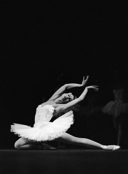 As Odette in Swan Lake. Photo from M. Plisetskaya archive.