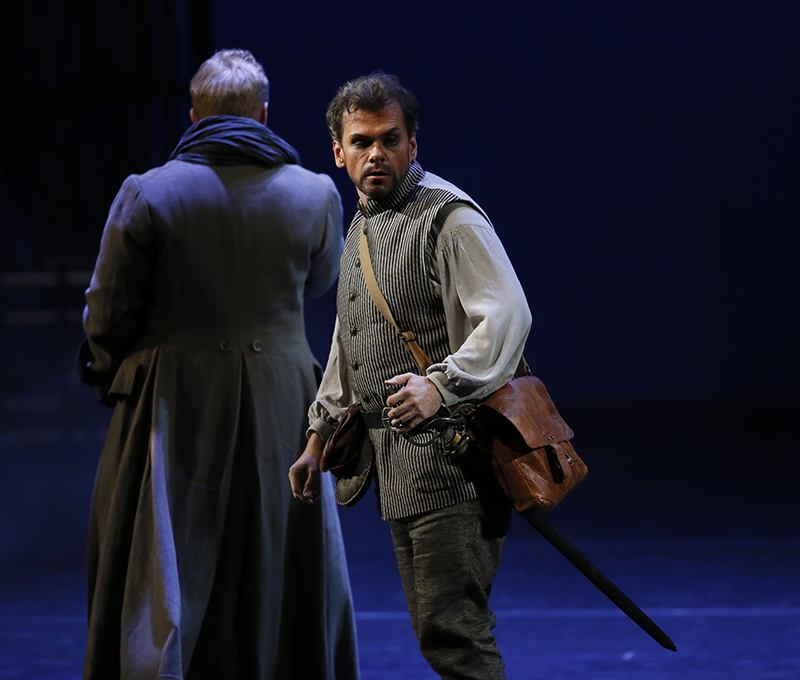 As Leporello in The Stone Guest.  Photo by Damir Yusupov.