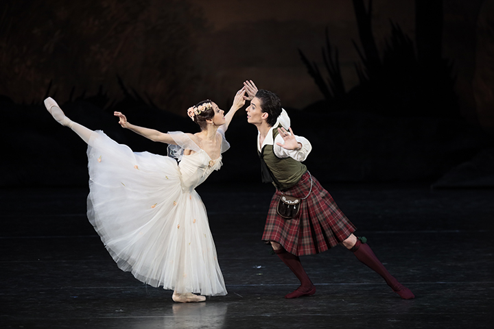 As James in La Sylphide. Daria Khokhlova in the title part. Photo by Damir Yusupov.