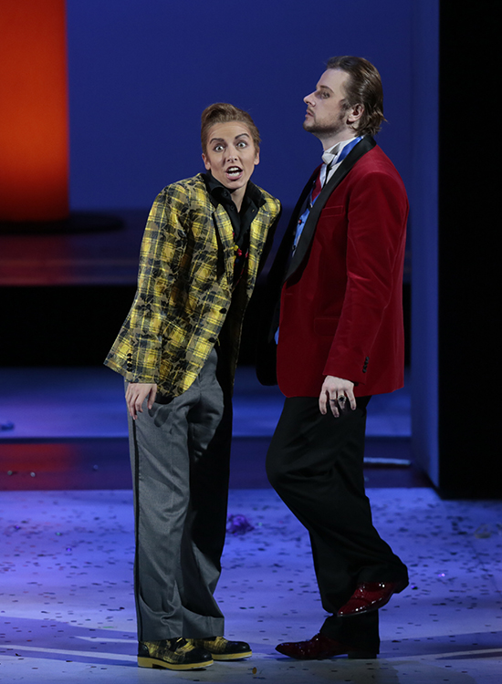 Alexandra Kadurina as Cherubino. <br/>Andrei Bondarenko as Count Almaviva. <br/>Photo by Damir Yusupov.