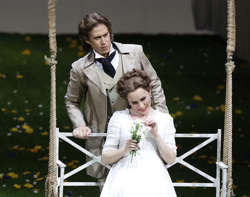 As Lensky in Eugene Onegin. Ekaterina Vorontsova as Olga.Photo by Damir Yusupov.