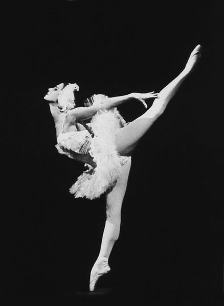 Dying Swan.Photo by Georgy Soloviev/ from M. Plisetskaya archive.