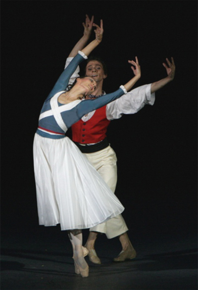 Anastasia Yatsenko as Adeline.<br />Vyacheslav Lopatin as Jerome.<br />Photo by Damir Yusupov.