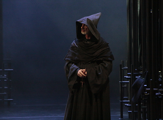 As Monk in The Stone Guest. Photo by Damir Yusupov.