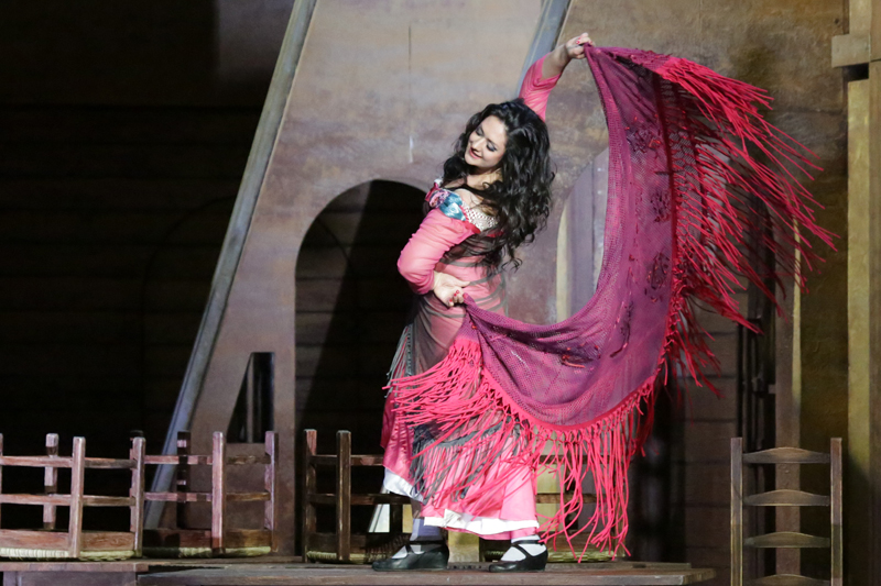 In the title role in Carmen.Photo by Damir Yusupov.