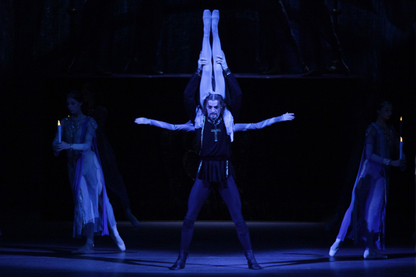 Alexander Volchkov as Ivan IV. Nina Kaptsova as Anastasia. Photo by Damir Yusupov.