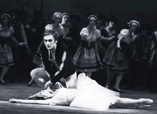 As Count Albrecht in Giselle. Lyudmila Semenyaka as Giselle.