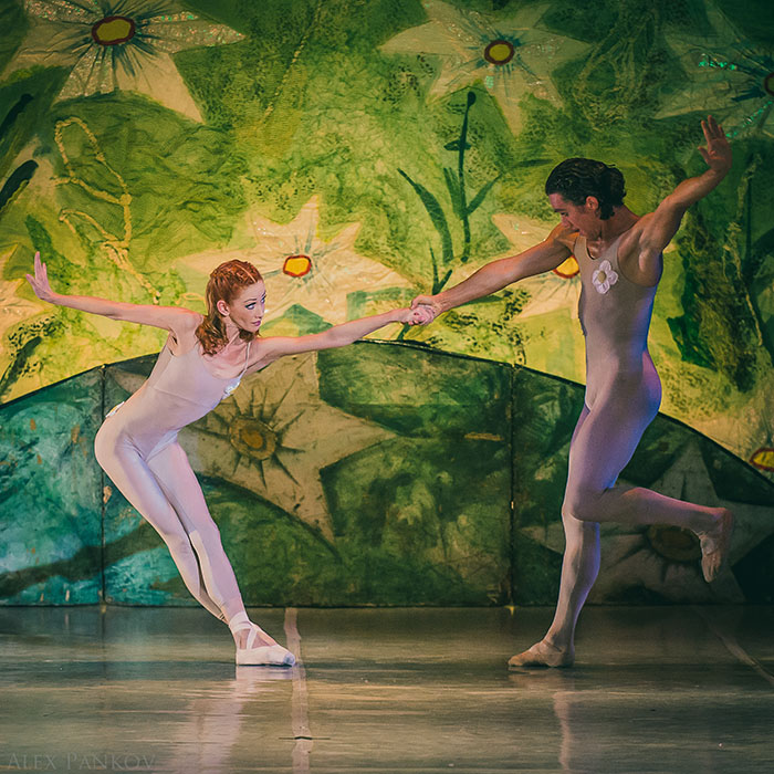 Ekaterina Berezina as Eve. Nikolai Chevychelov as Adam.<br/>Photo by Alex Pankov.