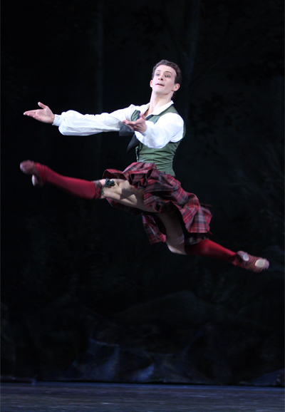 As James in La Sylphide.Photo by Yelena Fetisova.