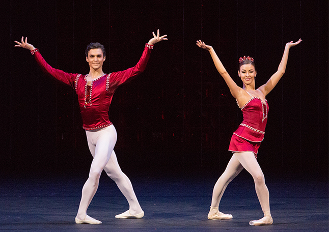 In the leading part in Rubies. Opposite Artur Mkrtchyan. Photo by Mikhail Logvinov