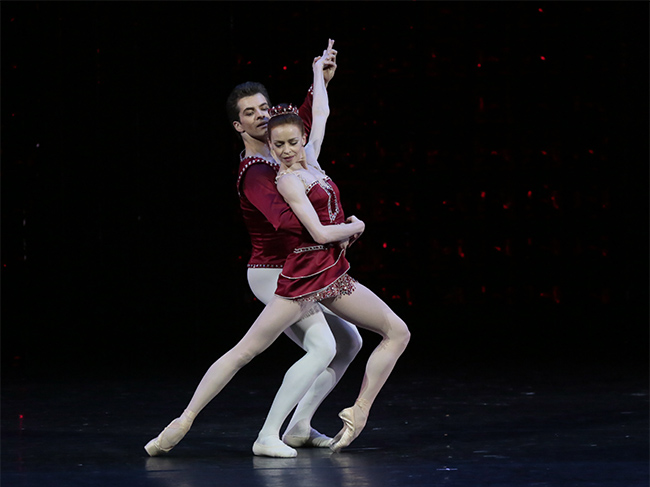 In the leading part in Rubies. Opposite Igor Tsvirko. Photo by Damir Yusupov.