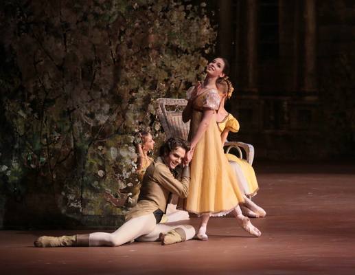 As Olga in Onegin. Ivan Alexeyev as Lensky. Photo by Damir Yusupov.