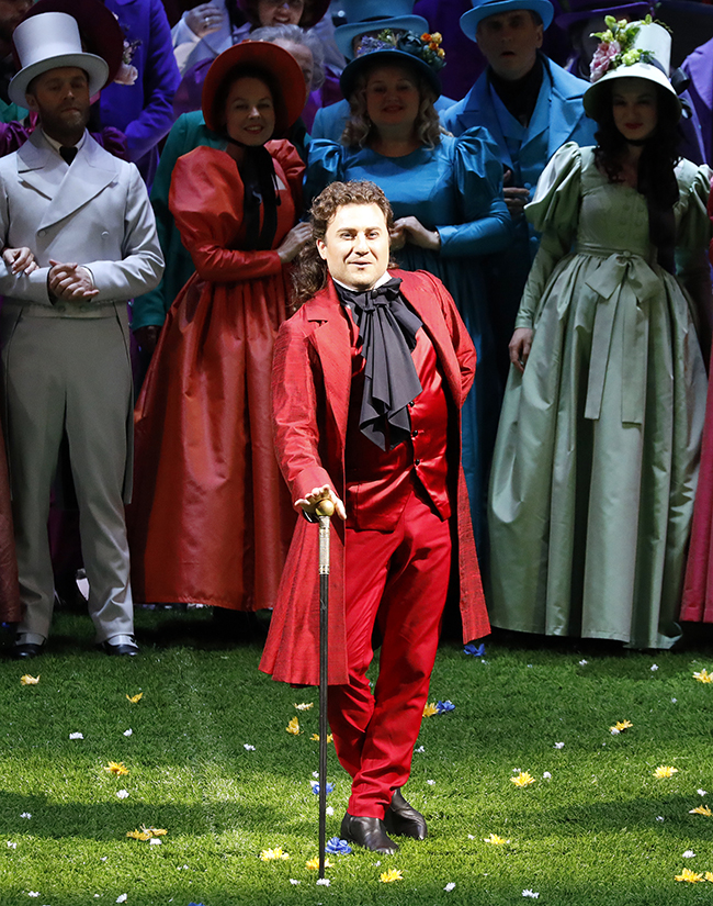 As Monsieur Triquet in  Eugene Onegin. Photo by Damir Yusupov.