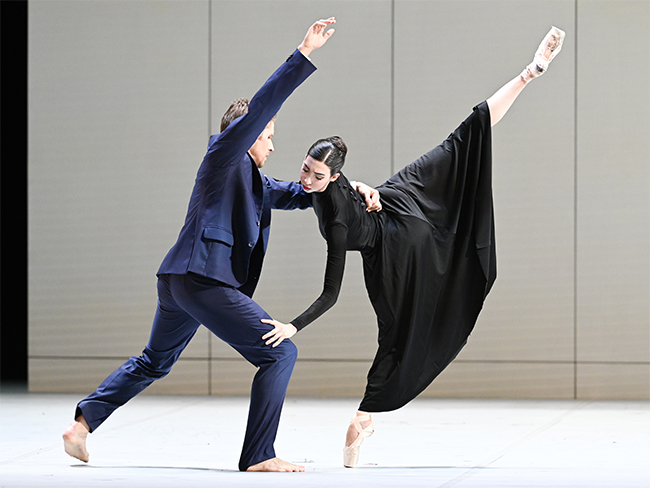 As Lidia Ivanovna in Anna Karenina. Semyon Chudin as Karenin. Photo by Natalia Voronova.