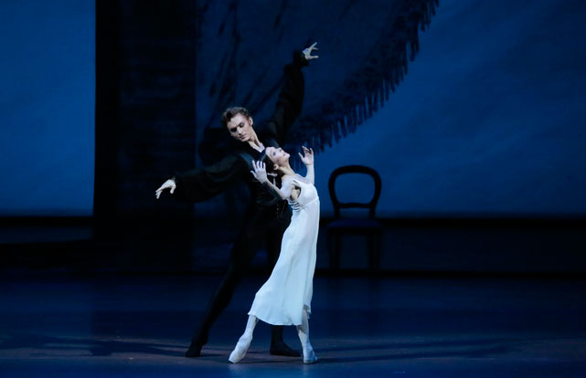 In the title part in Onegin.<br/>Anastasia Goryacheva as Tatiana.<br/>Photo by Damir Yusupov.