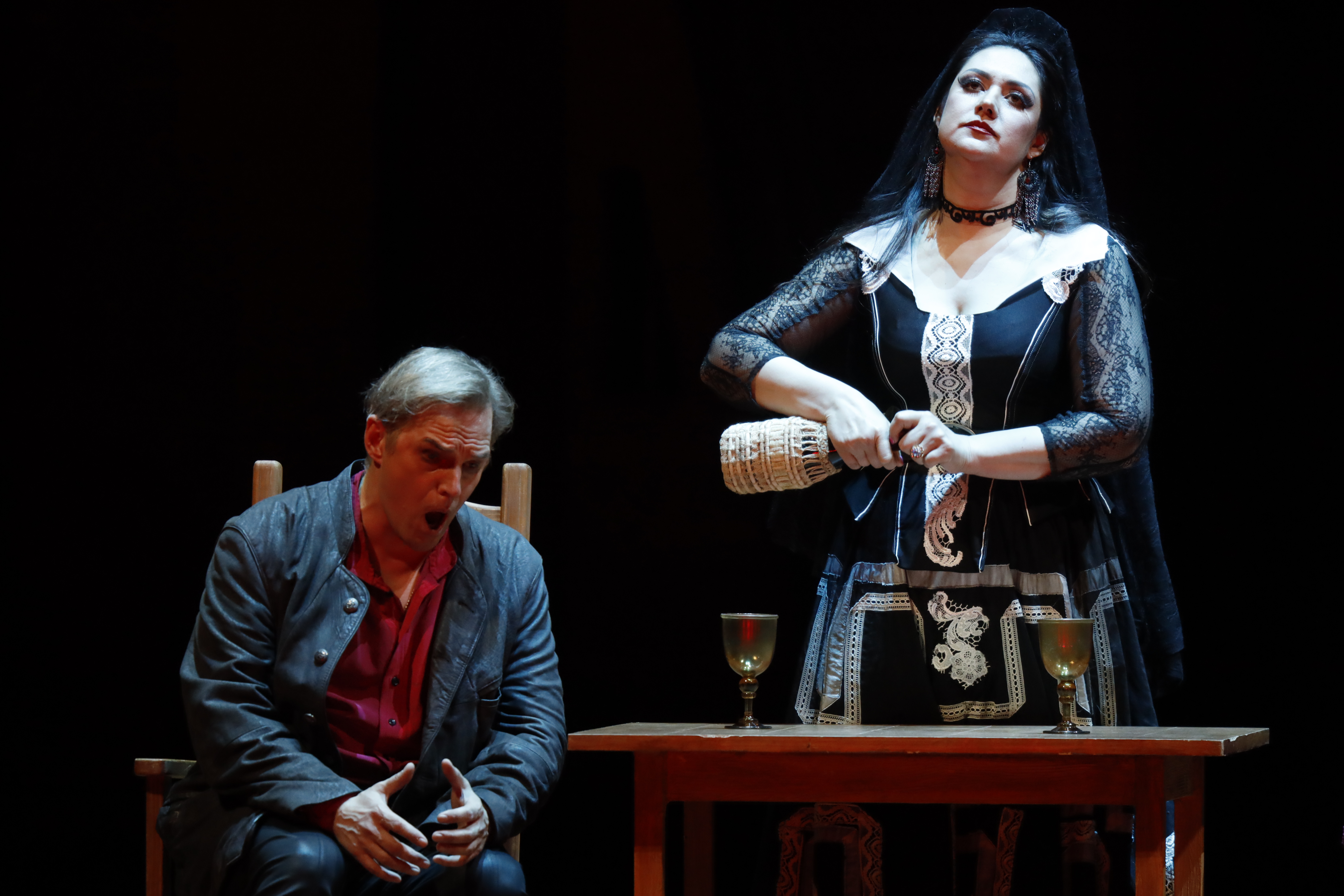 Dmitri Golovnin as Don Jose. <br/>gunda Kulaeva as Carmen.<br/>Photo by Damir Yusupov. 