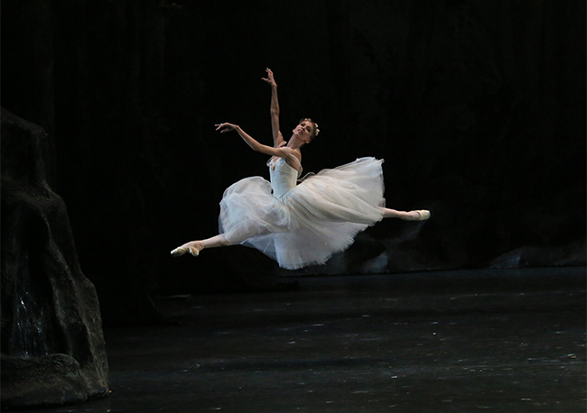 In the title part in La Sylphide. Photo by Damir Yusupov.