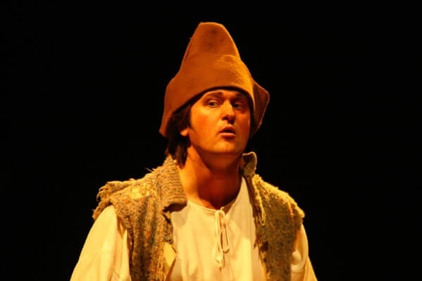 As Boris in The Rostov Mystery.  Photo: archive of the Boris Pokrovsky Musical Theatre.