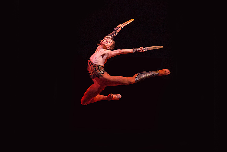 Denis Rodkin as Spartacus. Photo by Mikhail Logvinov.