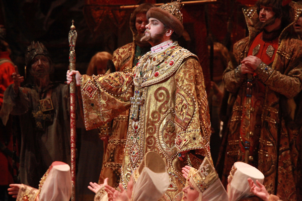 In the title part in Boris Godunov. (Leonid Baratov production). Photo by Damir Yusupov.