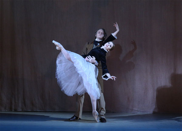 As Coralie in Lost Illusions. Sergei Minakov as Camusot. Photo by Elena Fetisova.