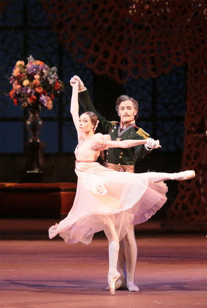 Olga Smirnova as Tatiana.<br/> Vitaly Biktimirov as Prince Gremin.<br/> Photo by Damir Yusupov.