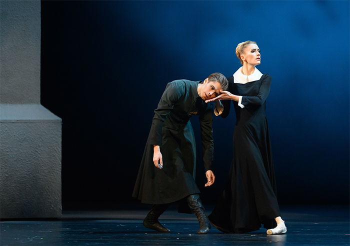 As Leontes in The Winter’s Tale. Yanina Parienko as Paulina. Photo by Natalia Voronova.jpg