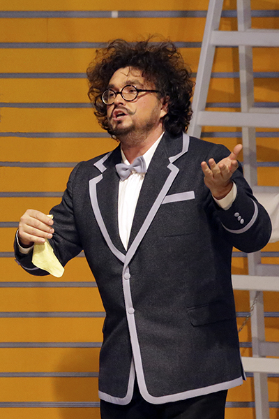 As Basilio in Le Nozze di Figaro. Photo by Damir Yusupov.