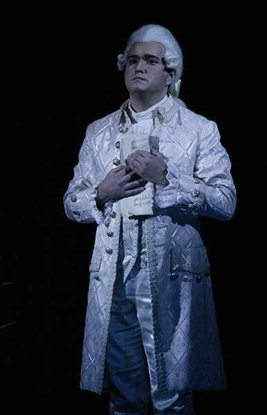 As Mozart in Mozart and Salieri. Photo by Damir Yusupov.