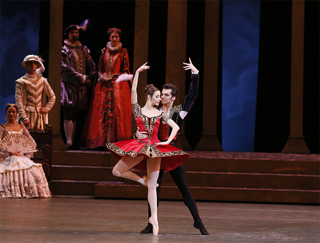 As Kitri in Don Quixote. Igor Tsvirko as Basilio. Photo by Damir Yusupov.