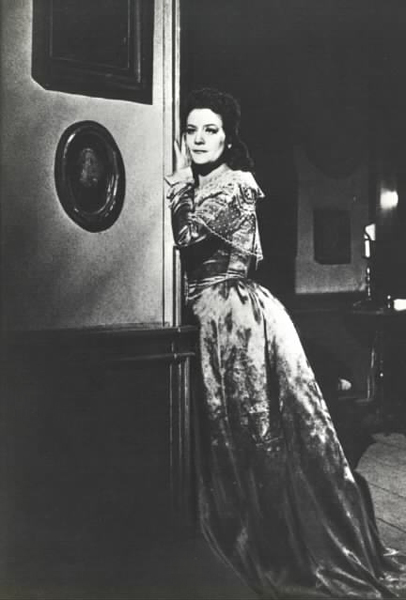 As Charlotte in Werther.Photo from the Bolshoi Theatre museum.