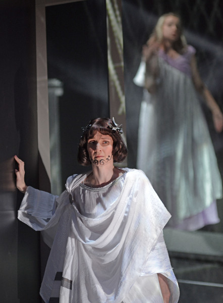 In the title part of Orfeo. Olga Burmistrova as Euridice.  Photo by Igor Zakharkin.